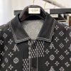 限定希少​ルイヴィトン デニムジャケット 偽物 NIGO×LV モノグラム ブラック 1A88WR - 画像 (2)