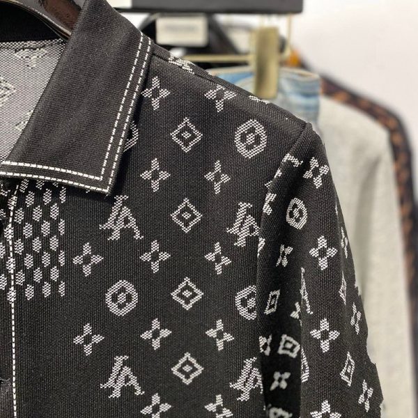 限定希少​ルイヴィトン デニムジャケット 偽物 NIGO×LV モノグラム ブラック 1A88WR - 画像 (3)