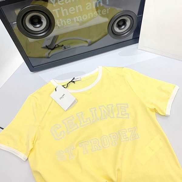 新作 大人気 セリーヌ サントロペコットンフロックTシャツコピー Cez89396 - 画像 (6)