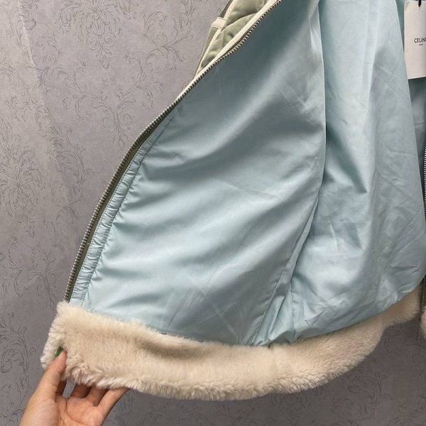可愛い セリーヌ ◆ オーバーサイズ キルティング 偽物ボンバージャケット Ceo96915 - 画像 (8)