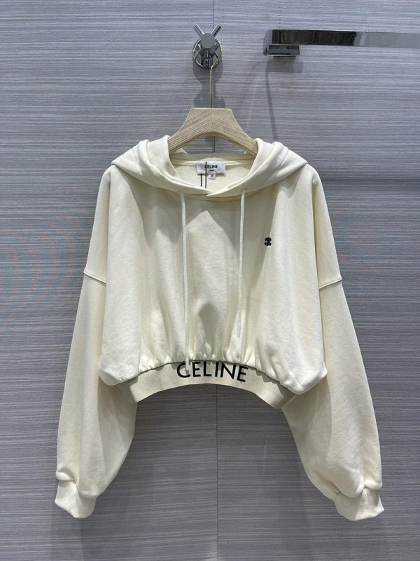 大人気♪【セリーヌ】クロップド スウェット パーカー☆上下セットコピー Cey06986 - 画像 (2)