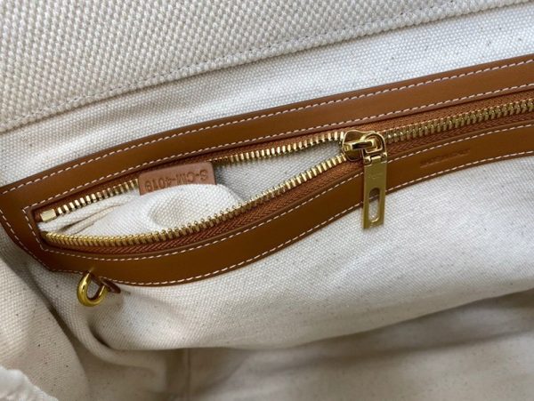稀少 セリーヌ ハンドバッグ 偽物 ホリゾンタル カバ キャンバス バッグ 192162BNZ02NT - 画像 (8)