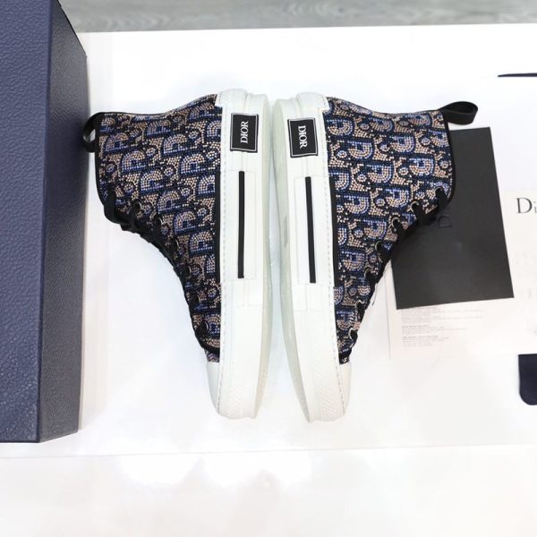 希少色ディオール B23 ハイトップスニーカー コピー★ストラス オブリーク det62221 - 画像 (3)