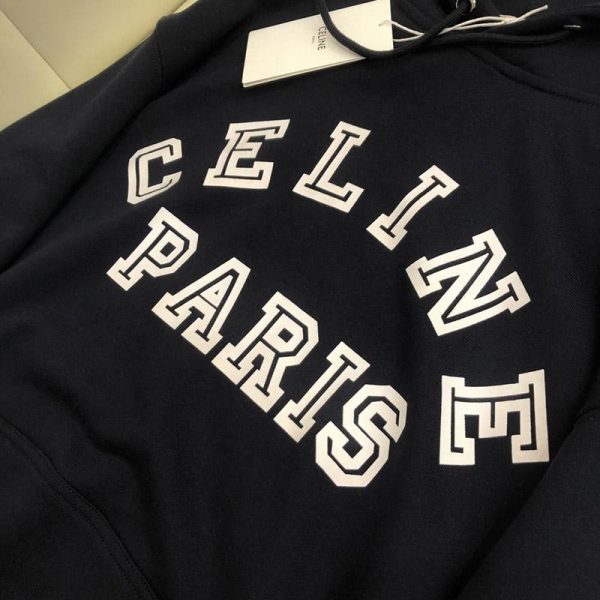 SALE【セリーヌ】"セリーヌ PARIS"フロック カシミア パーカー 偽物 Cev35128 - 画像 (5)
