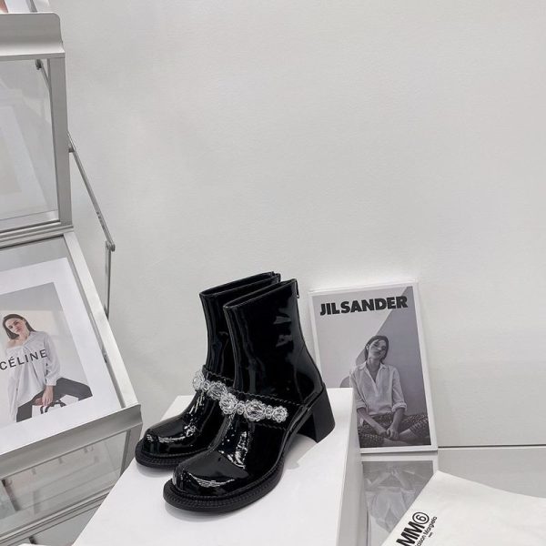欲しい♡超限定♪メゾン マルジェラ スーパーコピー メリージェーン パンプス ポリッシュドレザー Maw45511 - 画像 (9)