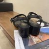 シャネル サンダル コピーcc ロゴ 黒 送料込み 靴 コルク 革 チェーン shi84081 - 画像 (8)