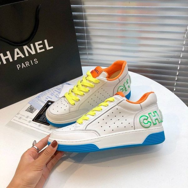 早い者勝ち♡シャネル マルチカラーレザースニーカー sz36 偽物 shk59685 - 画像 (3)