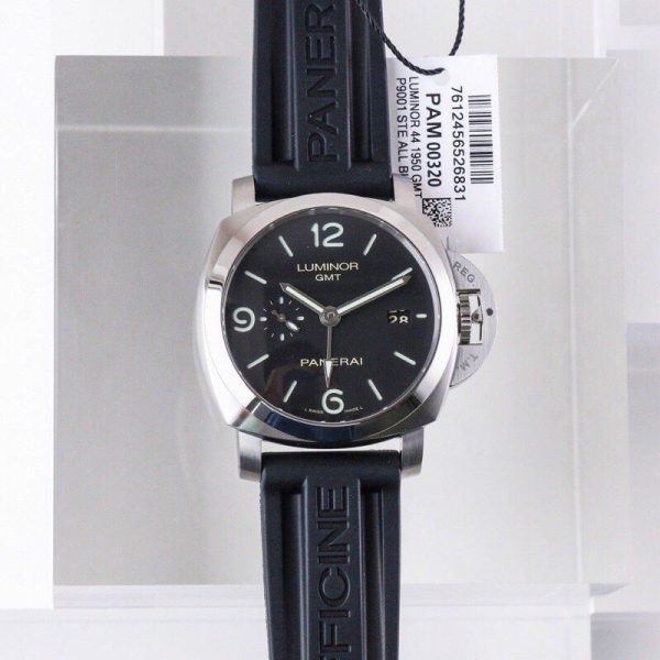 人気パネライ コピー ルミノール1950 3デイズ GMTパワーリザーブ PAM00320 - 画像 (2)
