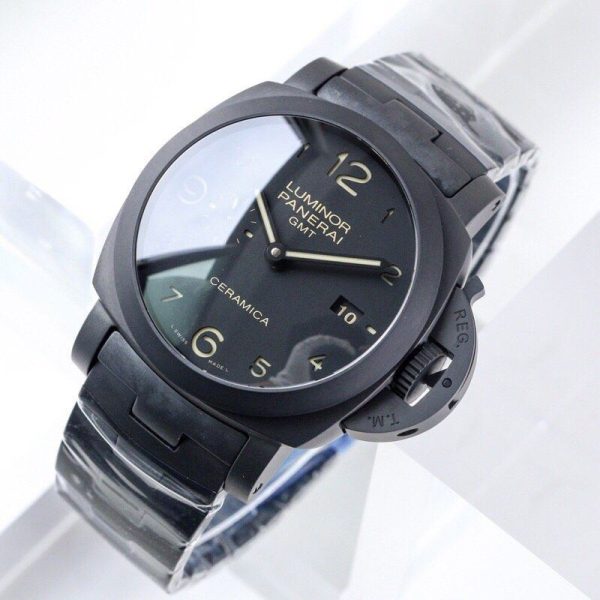 世界中で大人気♪パネライ ルミノール1950 3デイズ GMT トゥットネロ コピー PAM00438 - 画像 (2)