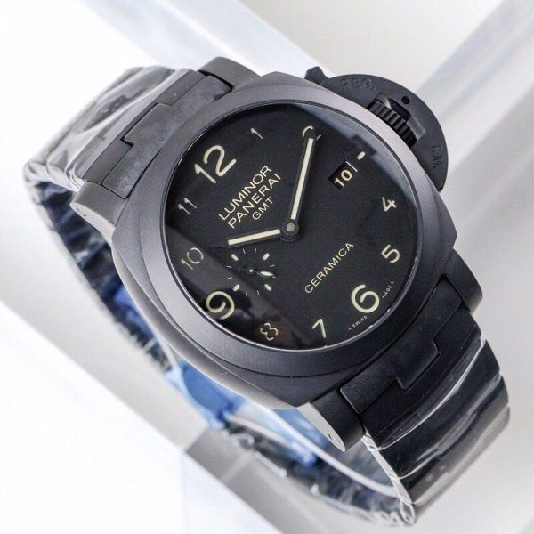 世界中で大人気♪パネライ ルミノール1950 3デイズ GMT トゥットネロ コピー PAM00438 - 画像 (4)