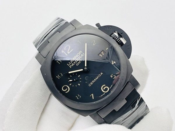 大人気♪パネライ ルミノール1950 3デイズ GMT 偽物トゥットネロ PAM00437 - 画像 (2)