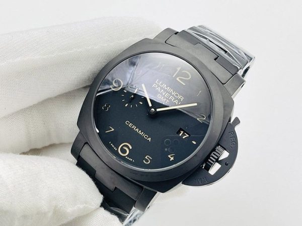 大人気♪パネライ ルミノール1950 3デイズ GMT 偽物トゥットネロ PAM00437 - 画像 (3)