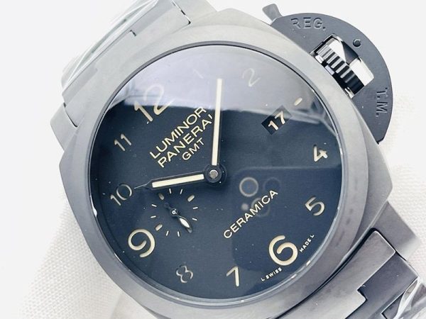 大人気♪パネライ ルミノール1950 3デイズ GMT 偽物トゥットネロ PAM00437 - 画像 (4)