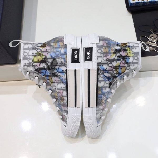 21-22AWディオール x アレックスフォックストン コピー B23 ハイトップスニーカー★マルチカラー オブリーク キャンバス der66018 - 画像 (7)