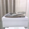 《大人気》ディオール＆モア スリングバック 偽物 バレエフラットシューズ★アッシュグレイ カナージュ エンブロイダリーメッシュ ded77874 - 画像 (2)