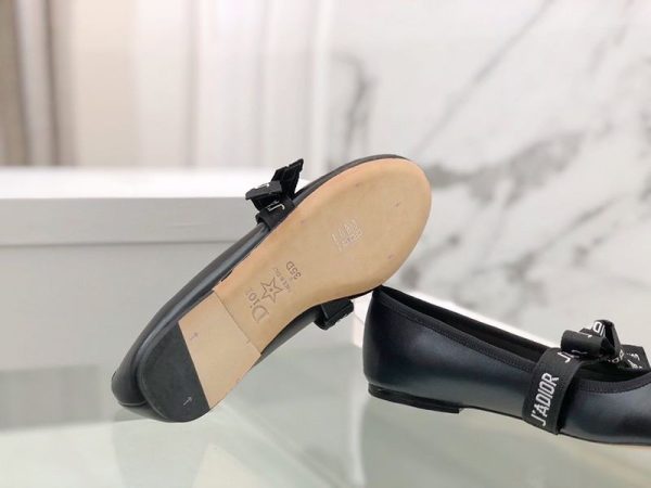 稀少ディオール “Miss B”偽物 バレエフラットシューズ ブラック dee41875 - 画像 (6)