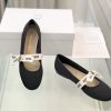 セール新作ディオール “Miss B”バレエフラットシューズ コピー ブラック テクニカルファブリック deu05038 - 画像 (2)