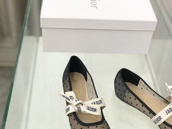 【日本未発売】ディオール “Miss B”コピー バレエフラットシューズ ブラック プリュムティ dez59333 - 画像 (5)
