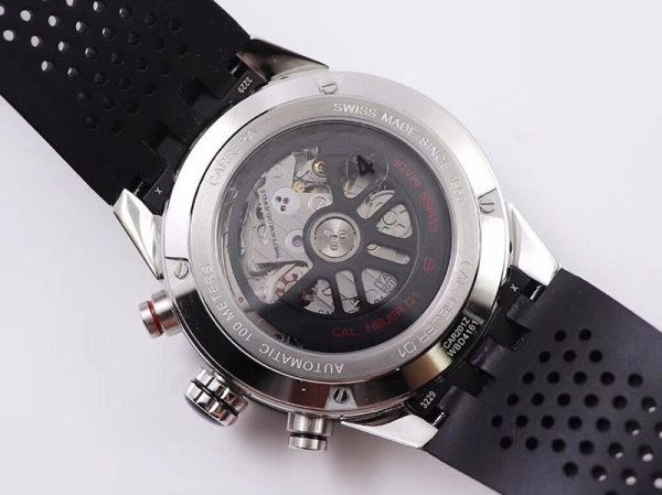 人気急上昇 タグホイヤー カレラ スケルトン 偽物 文字盤 ステンレス メンズ 腕時計 43 mm TAi86398 - 画像 (8)