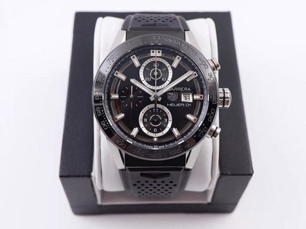 人気急上昇 タグホイヤー カレラ スケルトン 偽物 文字盤 ステンレス メンズ 腕時計 43 mm TAi86398 - 画像 (9)