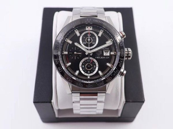 人気急上昇 タグホイヤー カレラ コピー スケルトン 文字盤 ステンレス メンズ 腕時計 43 mm TAi22171 - 画像 (2)