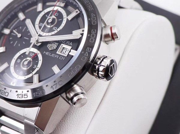 人気急上昇 タグホイヤー カレラ コピー スケルトン 文字盤 ステンレス メンズ 腕時計 43 mm TAi22171 - 画像 (4)