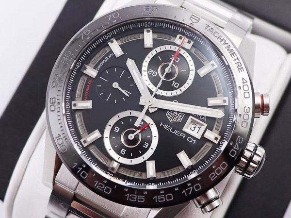 人気急上昇 タグホイヤー カレラ コピー スケルトン 文字盤 ステンレス メンズ 腕時計 43 mm TAi22171 - 画像 (6)