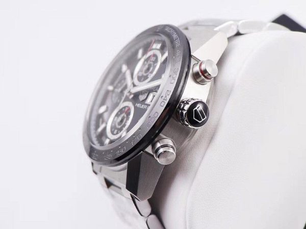 人気急上昇 タグホイヤー カレラ コピー スケルトン 文字盤 ステンレス メンズ 腕時計 43 mm TAi22171 - 画像 (7)