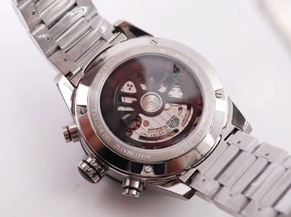 人気急上昇 タグホイヤー カレラ コピー スケルトン 文字盤 ステンレス メンズ 腕時計 43 mm TAi22171 - 画像 (9)