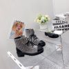 【限定カラー】お早めに♡ シャネル チェーンCCレースアップブーツ 偽物 sho27591 - 画像 (3)