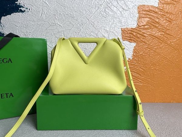 稀少ボッテガヴェネタ 偽物 ポイント トップハンドルスモールバッグ★シャルトルーズイエロー boc24530 - 画像 (2)