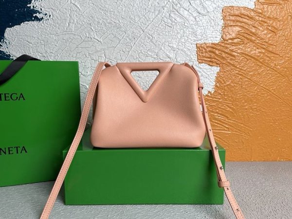 関税なしボッテガヴェネタ ポイント 偽物 トップハンドルスモールバッグ★フラミンゴピンク boh81584 - 画像 (2)