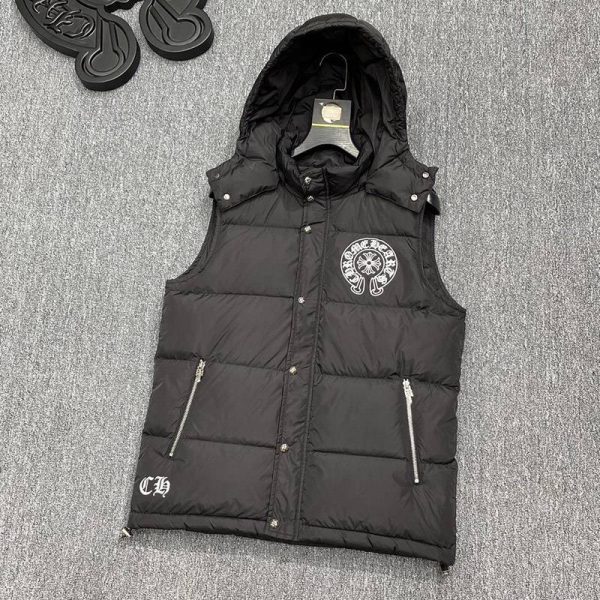暖かい♪十クロムハーツ十【グースダウンベスト偽物】◆CHプラス Kug15873 - 画像 (2)