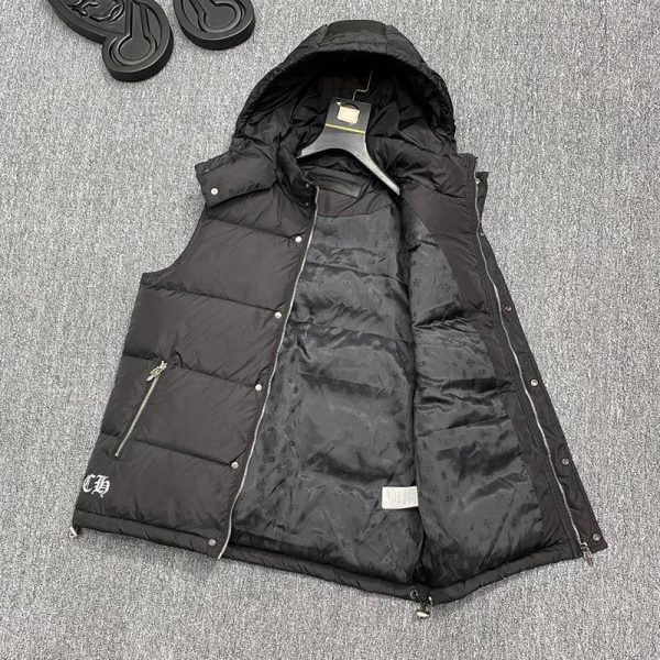 暖かい♪十クロムハーツ十【グースダウンベスト偽物】◆CHプラス Kug15873 - 画像 (4)