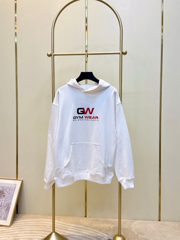 人気急上昇 バレンシアガ パーカー コピー GEM WEARロゴ入り フード付き 2色 bas33427 - 画像 (2)