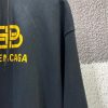 目を惹くカラー バレンシアガ パーカー 偽物＊BBロゴ プリント付き スウェット bac35670 - 画像 (3)
