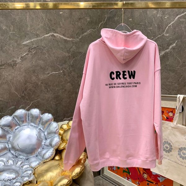 追跡付き発送バレンシアガ パーカー コピー CREW ミディアムフィットフーディー 3色 bao43274 - 画像 (6)