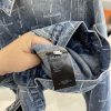 春もの新作バレンシアガ 偽物 ツイルロゴ入りオーバーサイズ ジャケット★ソフトデニム デニムブルー baq17823 - 画像 (5)