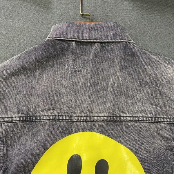 定番バレンシアガ コピー Drip Peace Large Fit ジャケット★ストーンウォッシュ ブラックデニム bau61029 - 画像 (5)