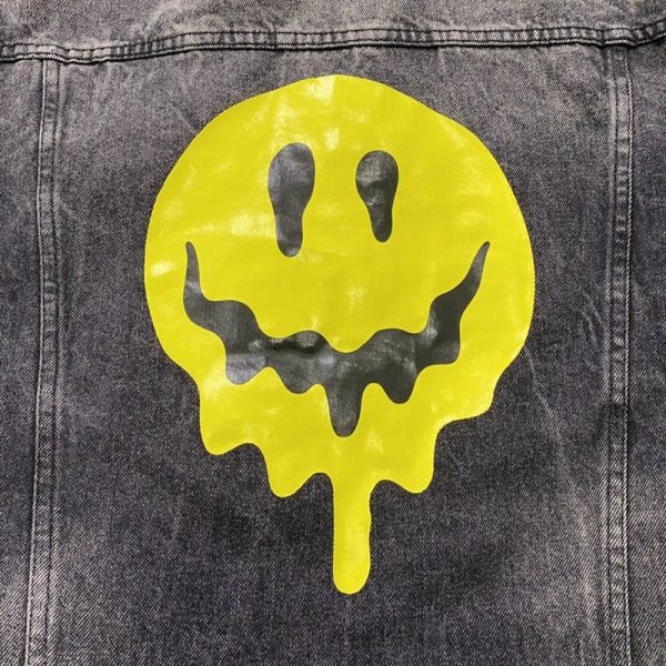 定番バレンシアガ コピー Drip Peace Large Fit ジャケット★ストーンウォッシュ ブラックデニム bau61029 - 画像 (6)