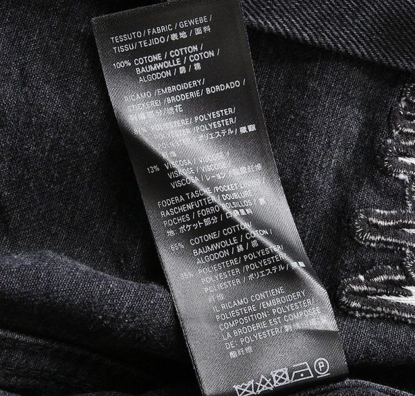 稀少バレンシアガ Barcode Large Fit ジャケット 偽物★ブラックデニム bax80679 - 画像 (9)