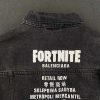 21AW新作バレンシアガ 偽物 Fortnite©2021 EPIC GAMES, INC Large Fit ジャケット デニム ブラック 684001TEW051055 - 画像 (7)