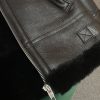 超希少！バレンシアガ Cocoon Aviator ジャケット 偽物★シャイニー ラムスキン＆ボンドウール ブラック 646456TKS311069 - 画像 (6)