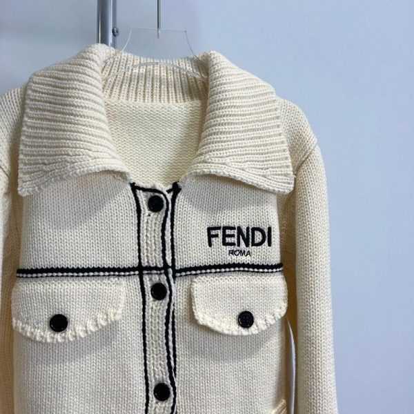 超希少！【フェンディ】FF モチーフ★2021カーディガンセーター偽物 fee96685 - 画像 (3)