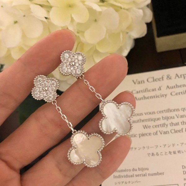 追跡付き発送 【ヴァンクリーフ&アーペル】マジックアルハンブラ イヤリング/ピアス 偽物 vae35269 - 画像 (4)