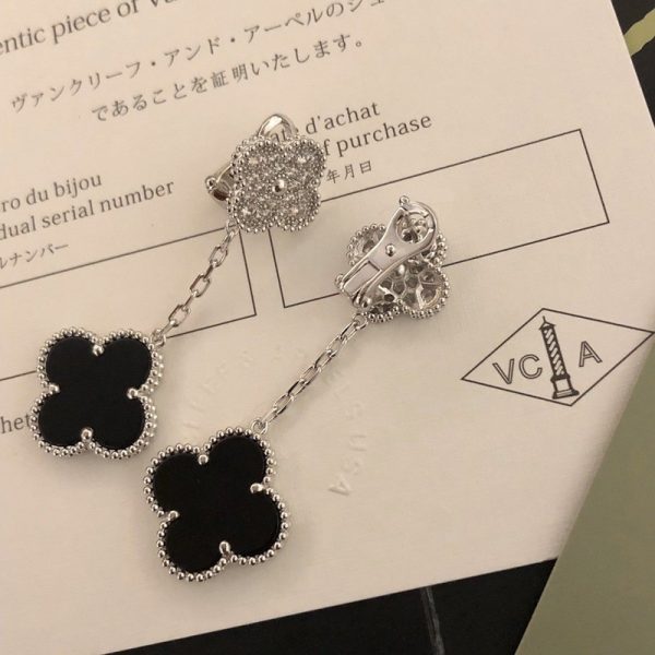 完売必至 【ヴァンクリーフ&アーペル】マジックアルハンブラ イヤリング/ピアス 偽物 val96387 - 画像 (3)
