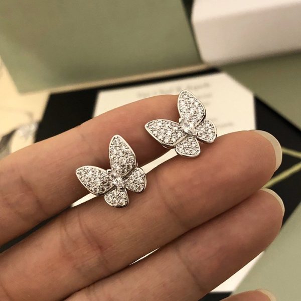 入手困難 ヴァンクリーフ&アーペル 偽物 スウィート アルハンブラ パピヨン ピアス vaa78313 - 画像 (5)