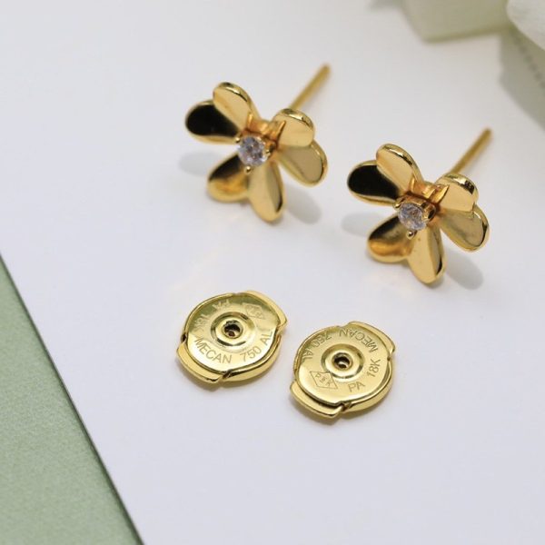大人気!!新色 【ヴァンクリーフ&アーペル 偽物】ラージフリヴォル ダイヤイヤリング/ピアス vag80428 - 画像 (7)