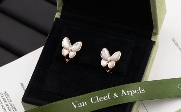 欲しい♡超限定♪【ヴァンクリーフ&アーペル】ドゥ パピヨン ピアス コピー 蝶 ローズゴールド VCARO8FN00 - 画像 (4)