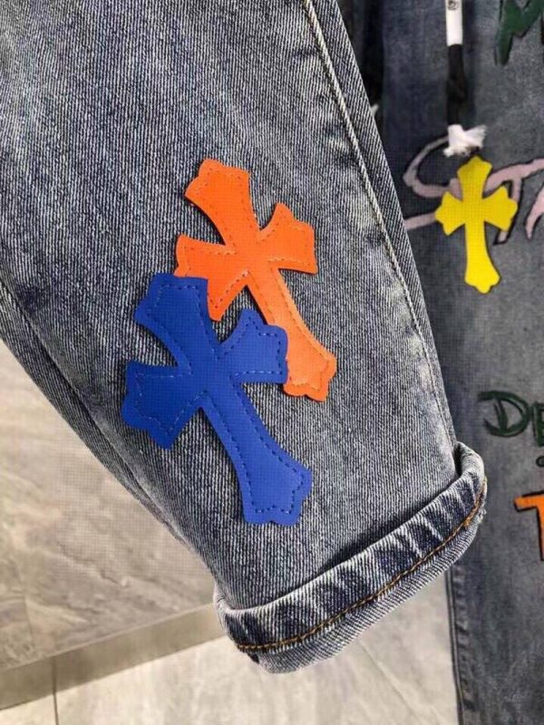 一目惚れ♪クロムハーツ x Drake Levis クロス デニムスーパーコピー【マイアミ限定】 Kug07066 - 画像 (4)